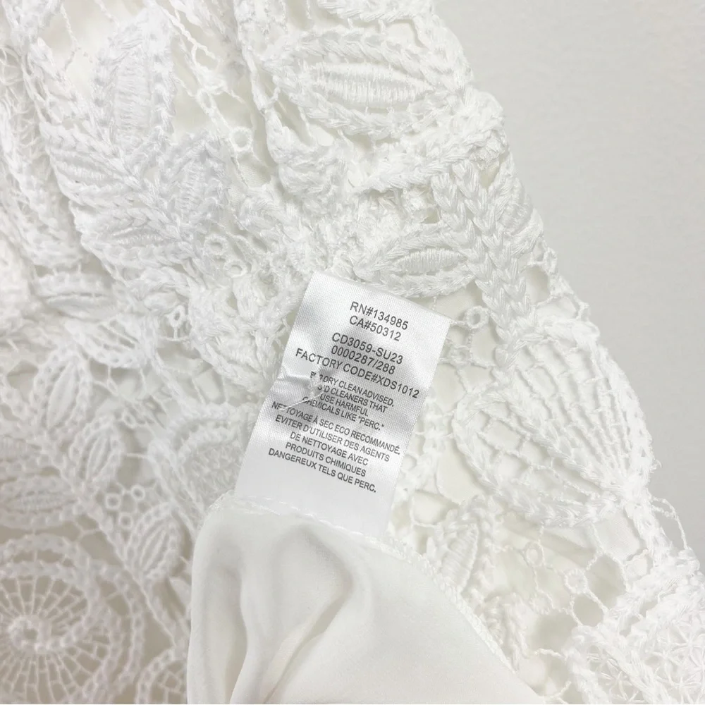 For Love And Lemons Harriet Lace Mini Dress NWT Crisp White - Picture 6 of 9